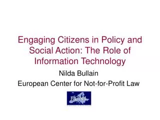 Engaging Citizens in Policy and Social Action: The Role of Information Technology