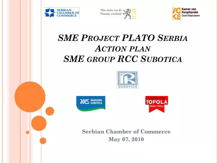 project plato serbia action plan sme project plato serbia action plan sme group rcc subotica