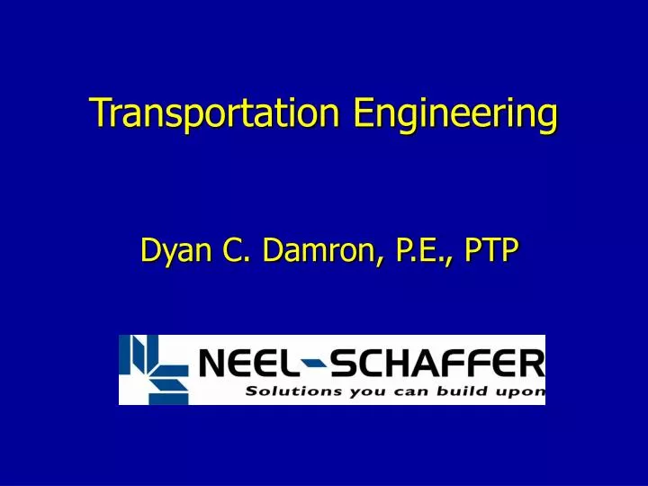 transportation engineering