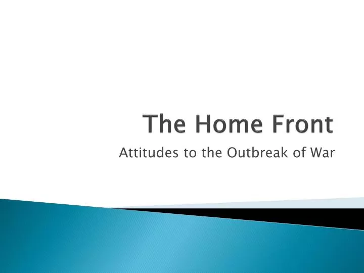 the home front