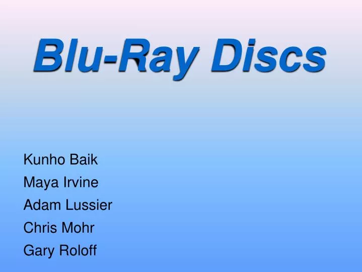blu ray discs