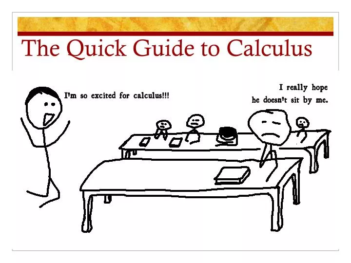 the quick guide to calculus
