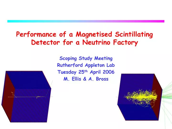performance of a magnetised scintillating detector for a neutrino factory