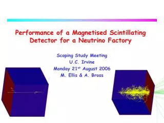 Performance of a Magnetised Scintillating Detector for a Neutrino Factory