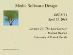 Media Software Design - slide 1