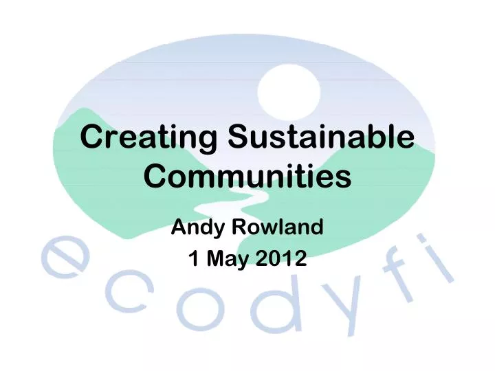 creating sustainable communities
