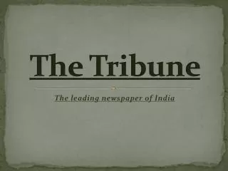 The Tribune