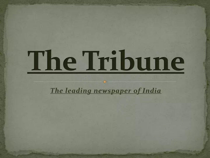 the tribune