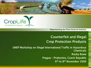 Counterfeit and Illegal Crop Protection Products