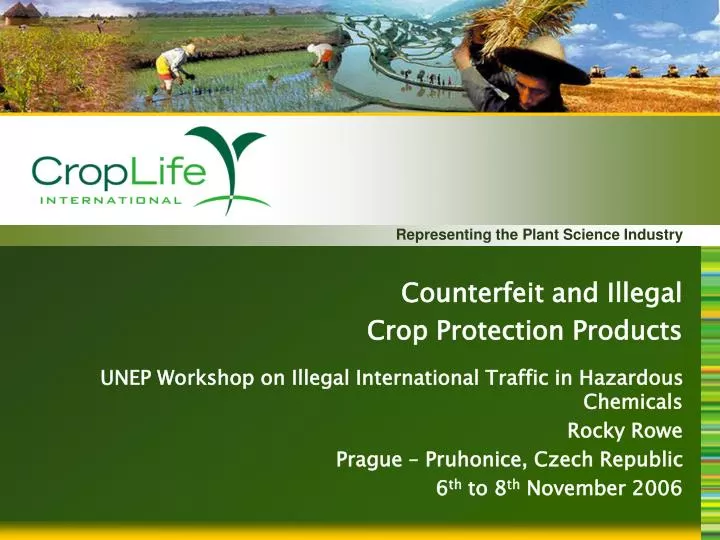 counterfeit and illegal crop protection products