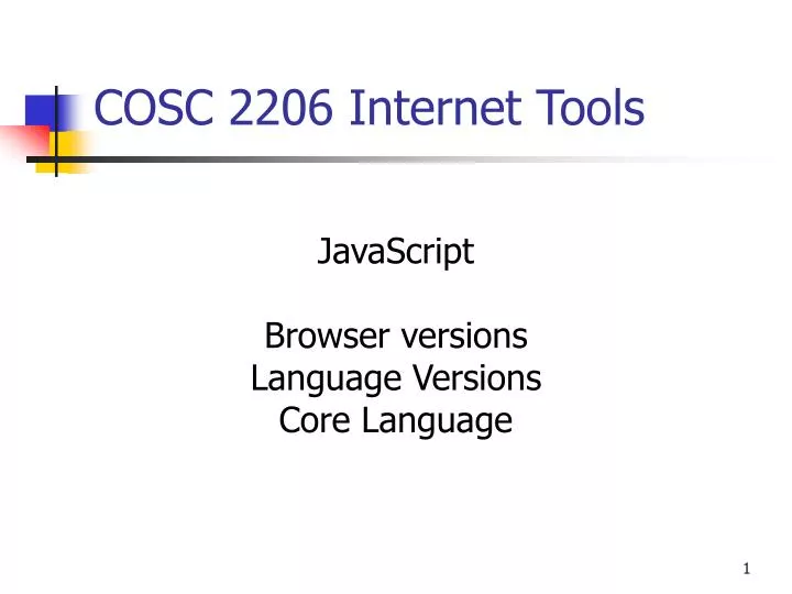cosc 2206 internet tools