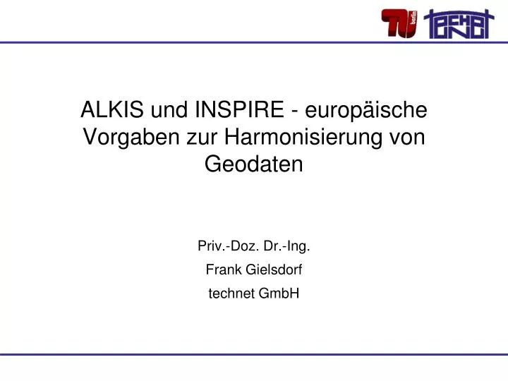 alkis und inspire europ ische vorgaben zur harmonisierung von geodaten