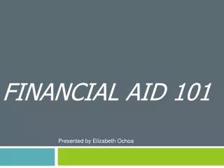 Financial Aid 101