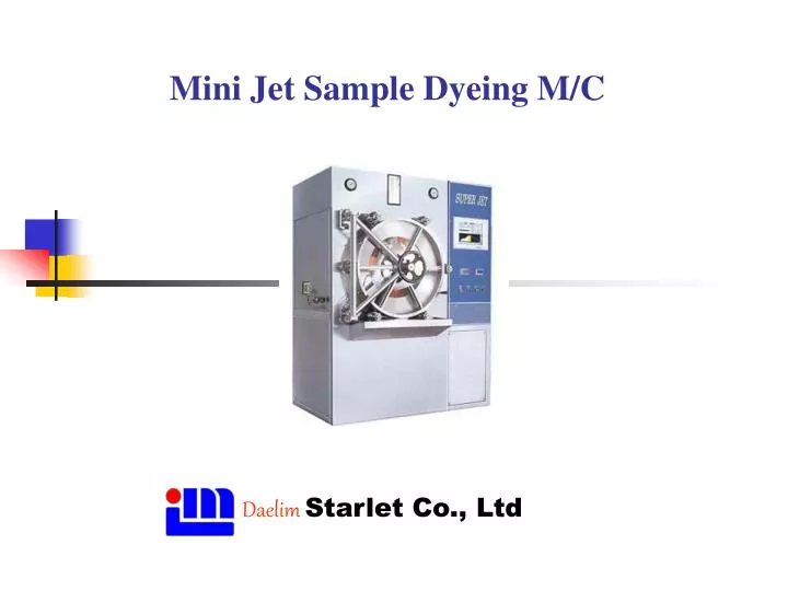 mini jet sample dyeing m c