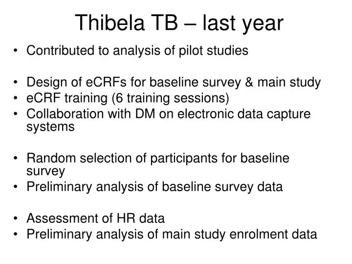 thibela tb last year