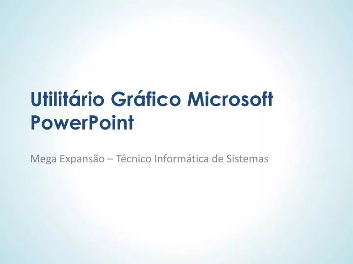 utilit rio gr fico microsoft powerpoint