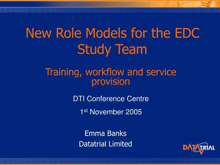 new role models for the edc study team