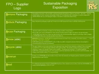 Sustainable Packaging Exposition