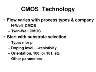 CMOS Technology