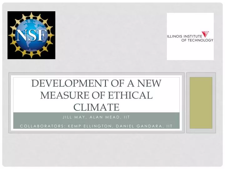 development of a new measure of ethical climate