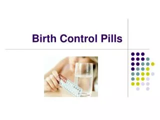 birth control pills