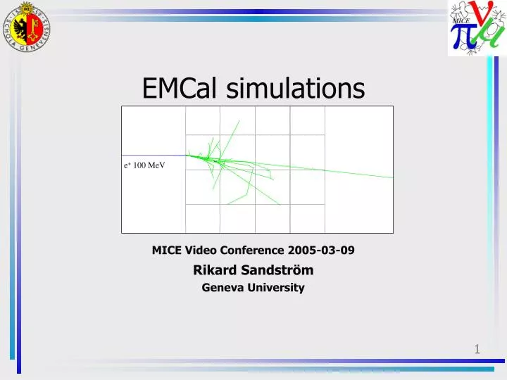 emcal simulations