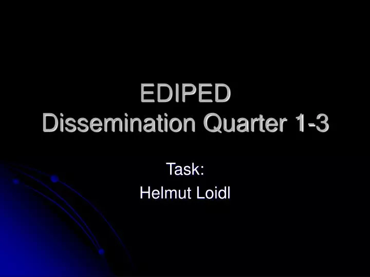ediped dissemination quarter 1 3