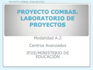 proyecto combas laboratorio de proyectos