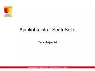 ajankohtaista seutusote