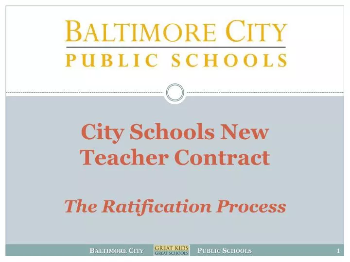 city schools new teacher contract the ratification process
