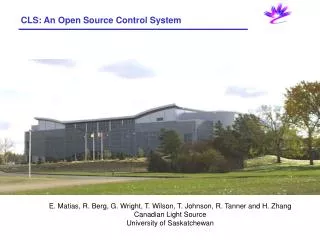CLS: An Open Source Control System