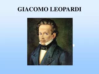 giacomo leopardi
