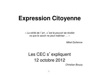 expression citoyenne