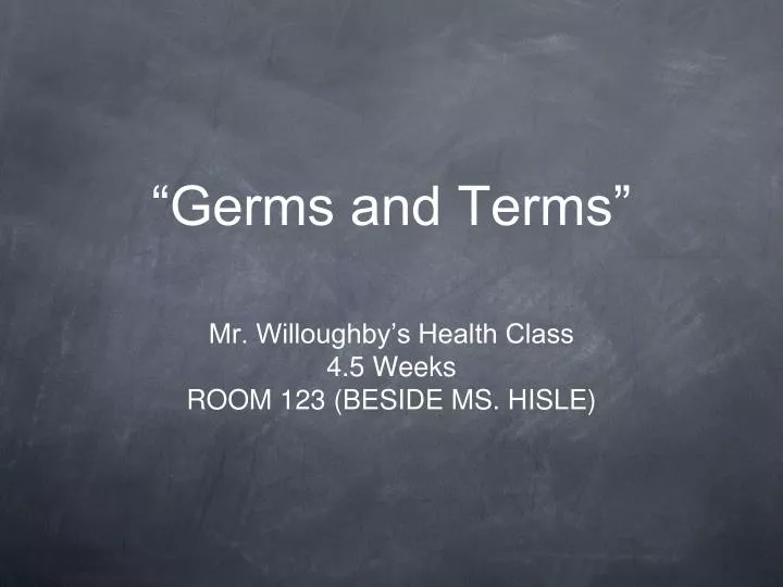 germs and terms