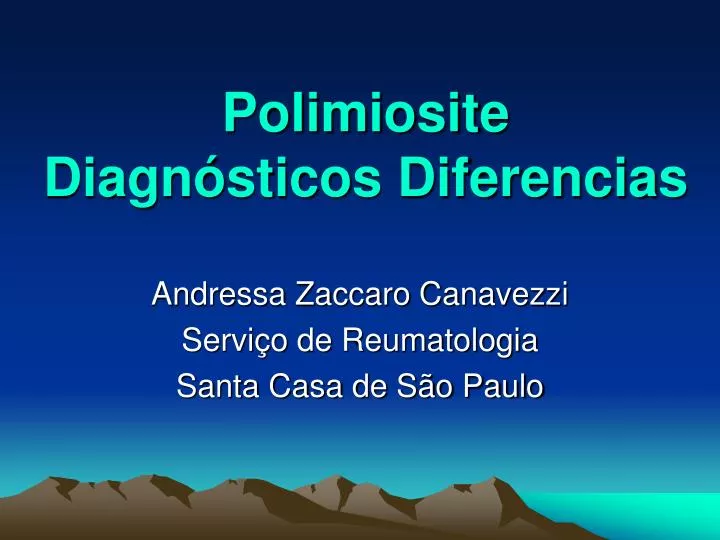 polimiosite diagn sticos diferencias