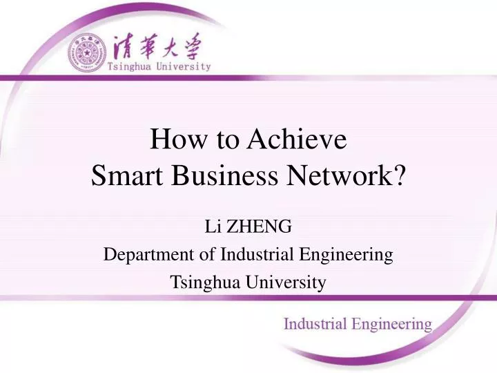 how to achieve smart business network