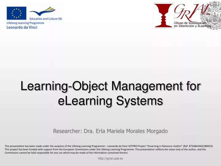 learning object management for elearning systems