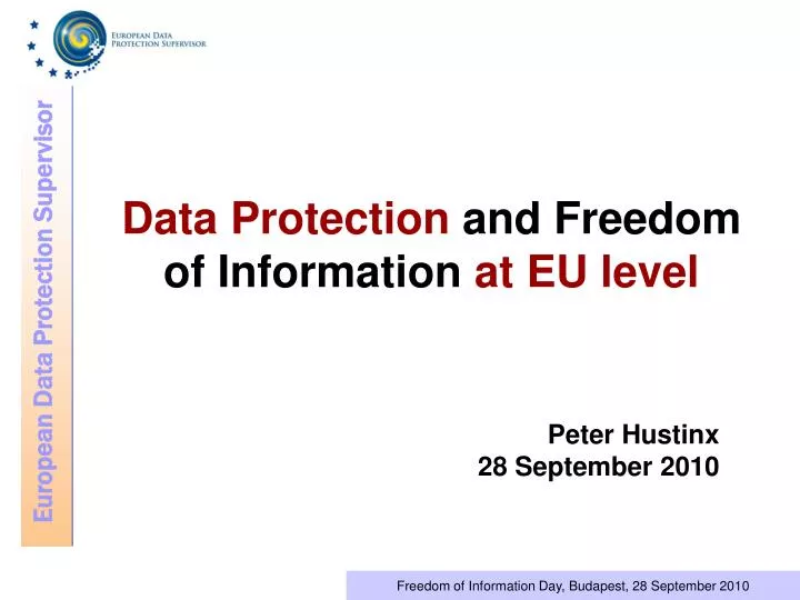 data protection and freedom of information at eu level