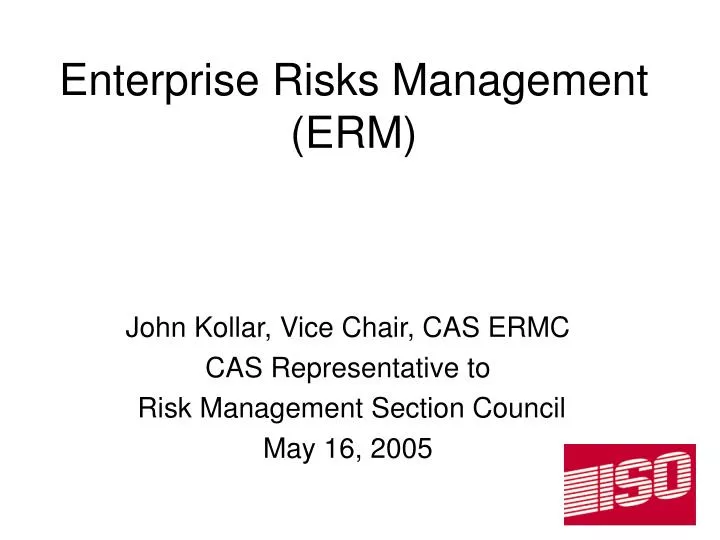 enterprise risks management erm