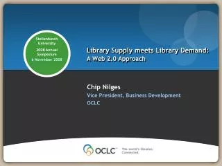 Library Supply meets Library Demand: A Web 2.0 Approach