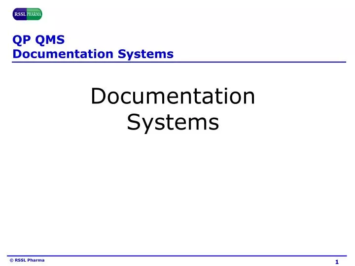 qp qms documentation systems