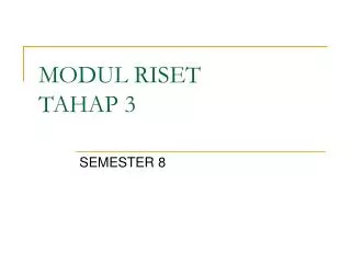 modul riset tahap 3