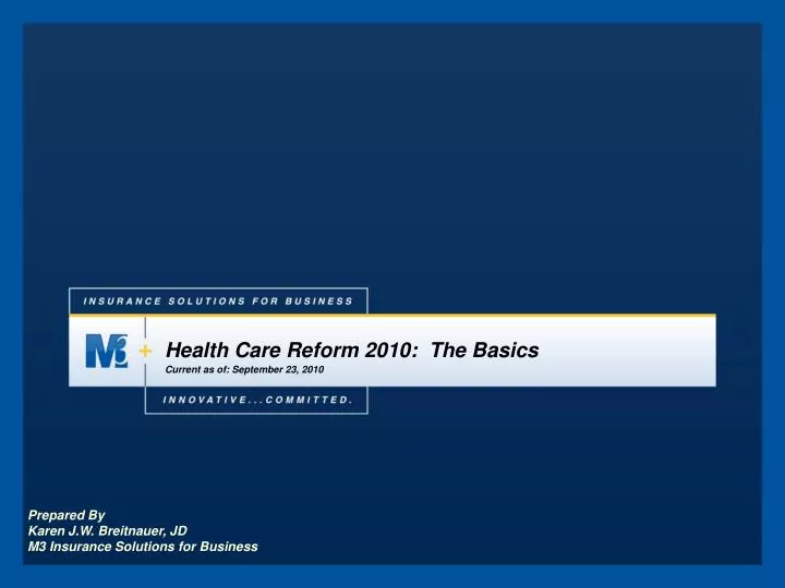 health care reform 2010 the basics