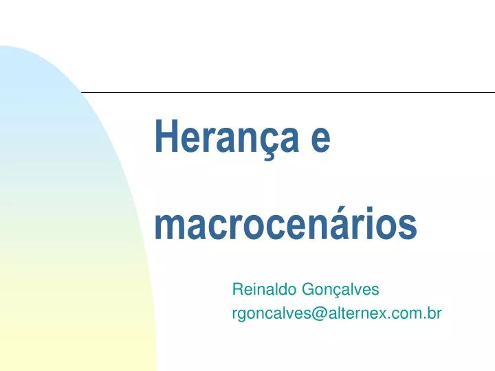 heran a e macrocen rios