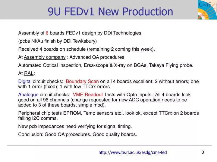 9u fedv1 new production