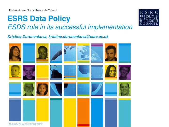 esrs data policy esds role in its successful implementation