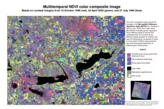 Multitemporal NDVI color composite image