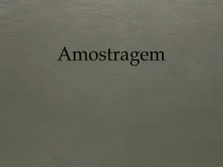 amostrage m