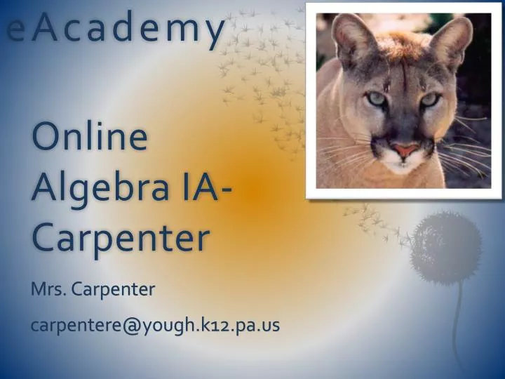 online algebra ia carpenter