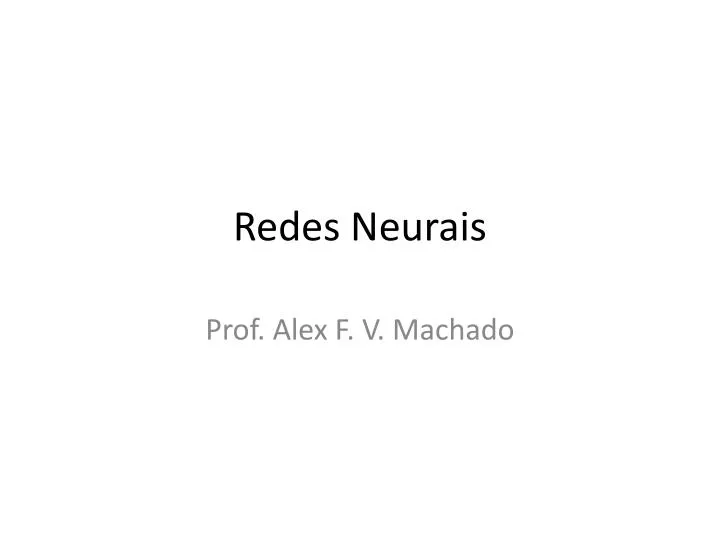 redes neurais